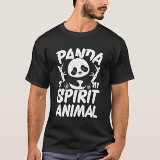Camiseta Panda É Meu Animal Espiritual