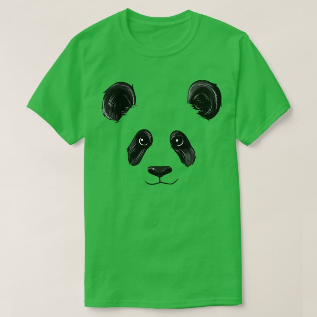 Camiseta Panda Enfrentando Pandas Bear Head Halloween Costu (Frente do Design)