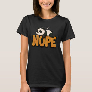 Camiseta Panda Engraçado Não Preguiçoso Amante de Animais M