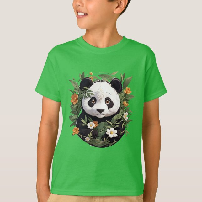 Camiseta Panda Entre Blossomas (Frente)