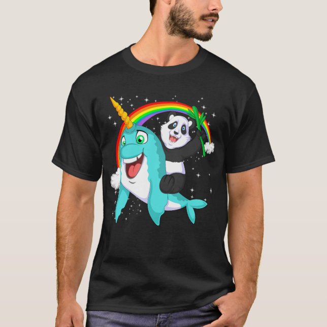 Camiseta panda equitação (Frente)