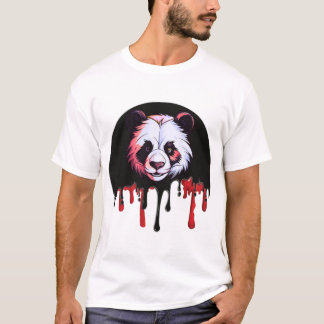 Camiseta Panda Escura com Esgoto de Sangue