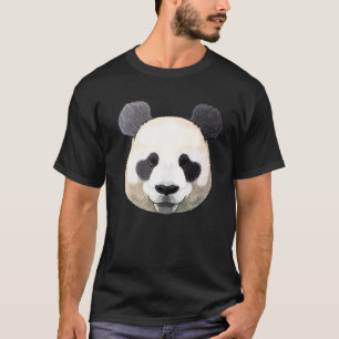 Camiseta Panda Face Gigante Gigante Panda Ursa Selvagem