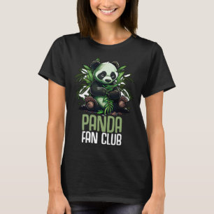 Camiseta Panda Fan Club Panda Zoo Crianças Meninas