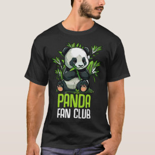 Camiseta Panda Fan Club Panda Zoo Crianças Meninas 15