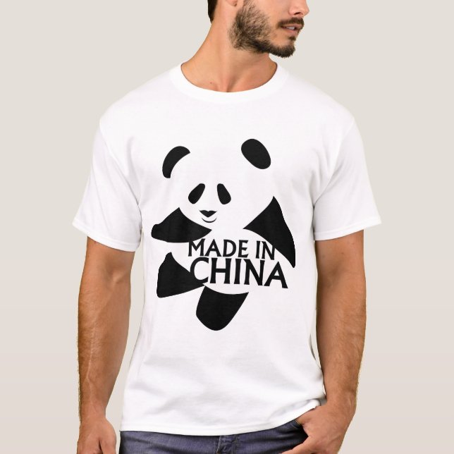 Camiseta Panda, feita em China (Frente)