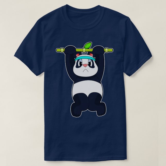 Camiseta Panda Fitness Pullups (Frente do Design)