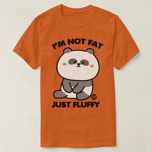 Camiseta panda fluffy (Frente do Design)