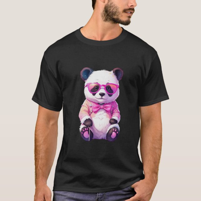 Camiseta panda fofa (Frente)