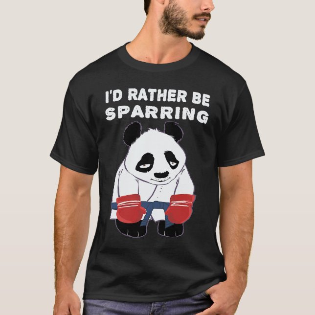 Camiseta Panda Fofo de Kung Fu Karate (Frente)