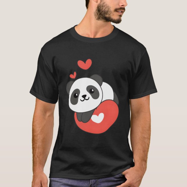 Camiseta Panda For 'S Day Animals With He (Frente)