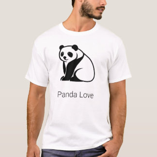Camiseta Panda Geométrico Minimalista