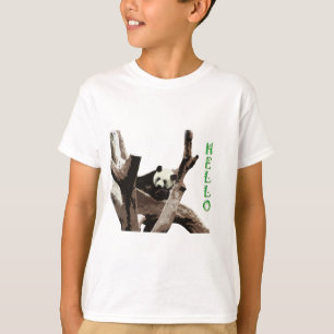 Camiseta Panda gigante em uma fotografia de zoológico de an