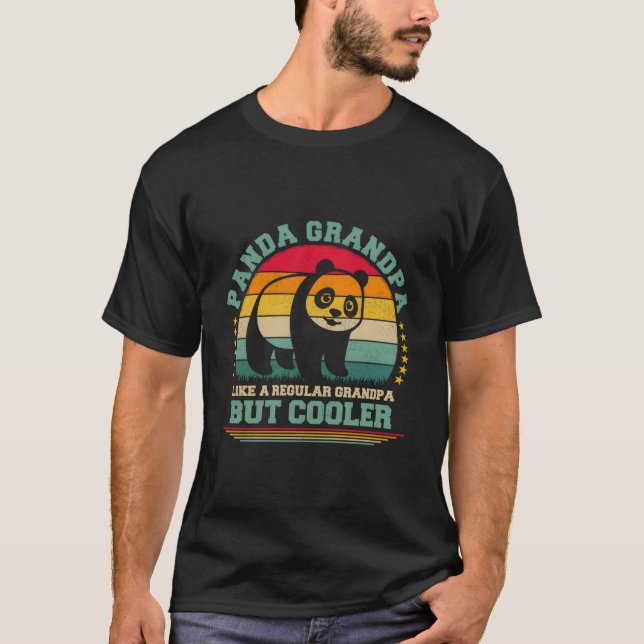 Camiseta Panda Grandpa Like A Regular Grandpa Father'S Day (Frente)