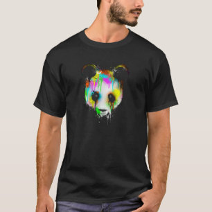 Camiseta Panda Head Drivers Paint Artist