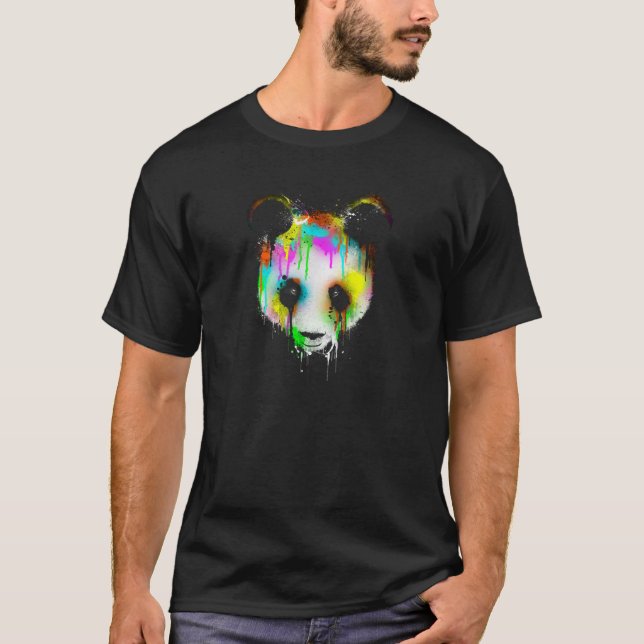 Camiseta Panda Head Drivers Paint Artist (Frente)