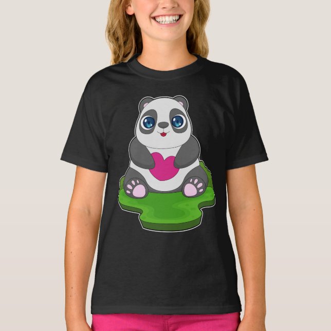 Camiseta Panda Heart (Frente)