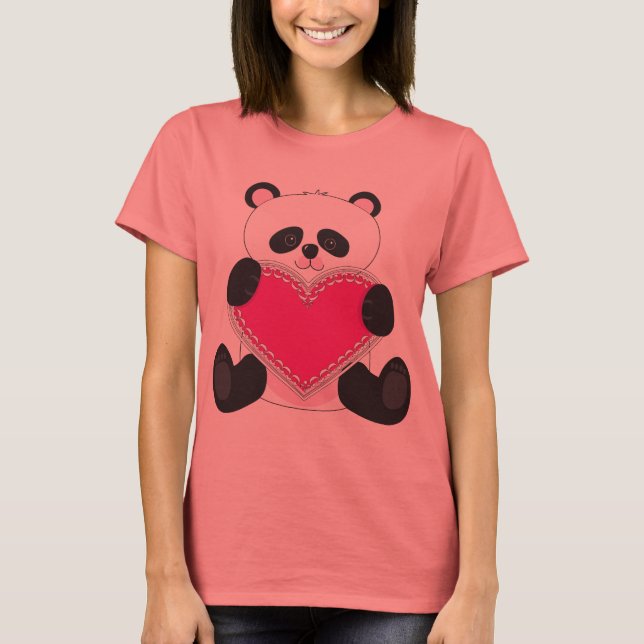 Camiseta Panda Heart (Frente)
