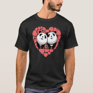 Camiseta Panda Heart Zoo Animal Bear Animal 4
