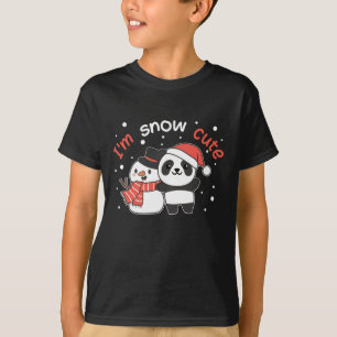 Camiseta Panda I'm Snow Cute Snowman Snow Pun