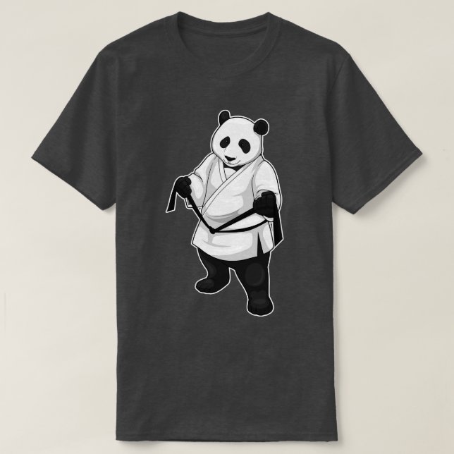 Camiseta Panda Karate Artes Marciais (Frente do Design)