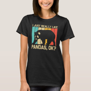 Camiseta Panda Legal Para Homens Mulheres Urso Panda Animal