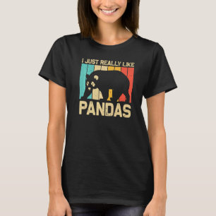 Camiseta Panda Legal Para Homens Mulheres Urso Panda Animal