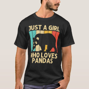 Camiseta Panda Legal Para Meninas Ursos Panda Animais Zool