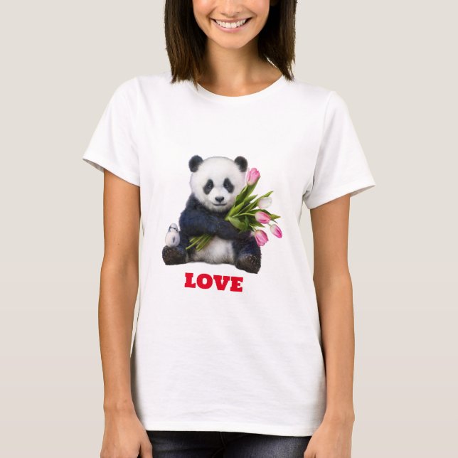 Camiseta Panda Love: Harmonia Encantadora (Frente)