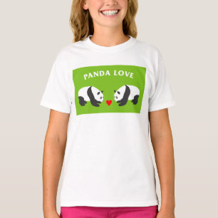 Camiseta Panda Love (Verde)
