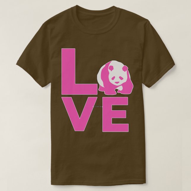 Camiseta Panda Lover 8 (Frente do Design)