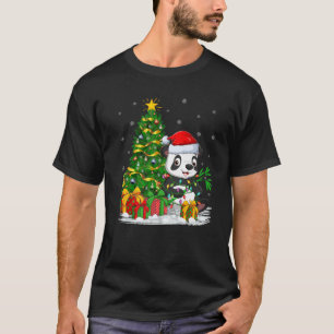 Camiseta Panda Lover Xmas Famílias de Papais noeis de Comb