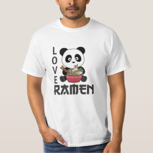 Camiseta Panda Mas Primeiro Ramen Sweet Kawaii Noodle Panda