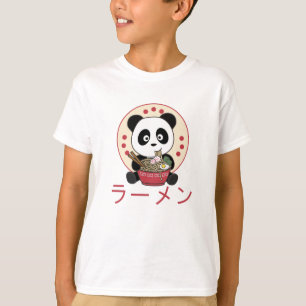 Camiseta Panda Mas Primeiro Ramen Sweet Kawaii Noodle Panda
