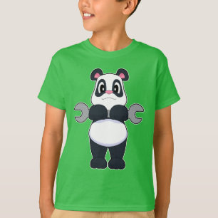 Camiseta Panda Mechanic Wrench