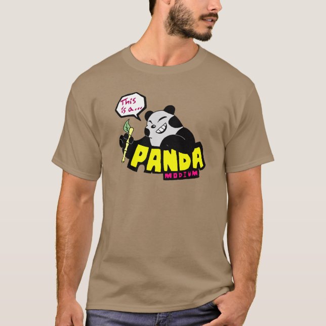 Camiseta Panda-monium (sua um pandemónio) (Frente)