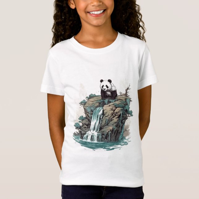 Camiseta Panda na cachoeira (Frente)