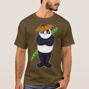 Camiseta Panda na luta de pau Artes marciais