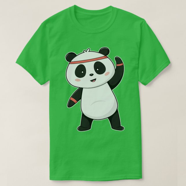 Camiseta Panda na Malhação com suor na cabeça (Frente do Design)