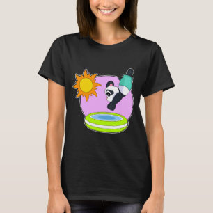 Camiseta Panda Natação Piscina Verão