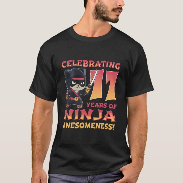 Camiseta Panda Ninja EU SOU 1 Onze Ninja 1Nd (Frente)