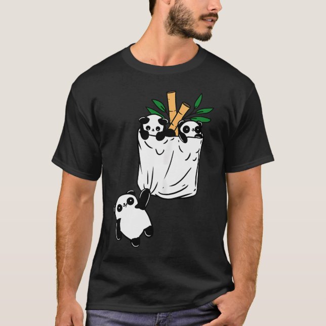 Camiseta Panda no Bolso Panda (Frente)