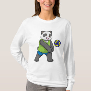 Camiseta Panda no Esporte com Voleibol