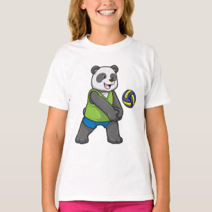 Camiseta Panda no Esporte com Voleibol