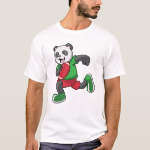 Camiseta Panda no futebol com equipamento