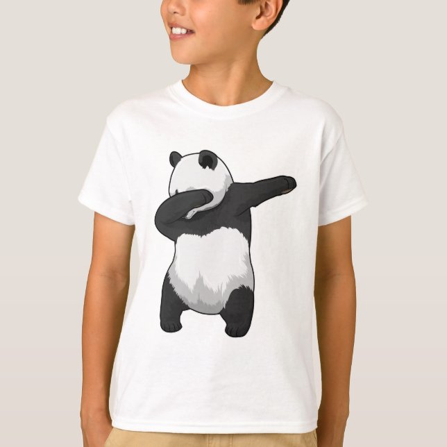 Camiseta Panda no laboratório de dança de salto (Frente)