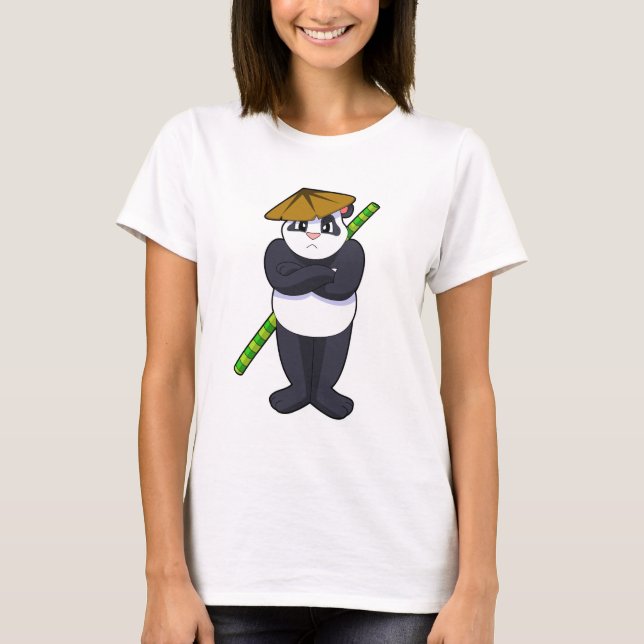Camiseta Panda no Stick briga Artes Marciais.PNG (Frente)
