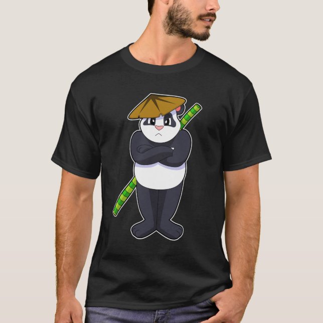 Camiseta Panda no Stick briga Artes Marciais.PNG (Frente)