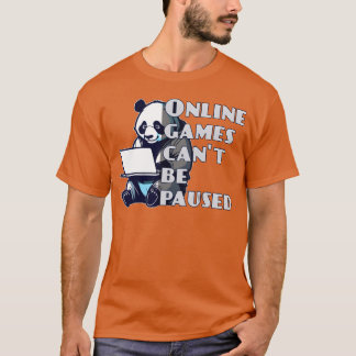 Camiseta Panda Online Games Cant Be Paused friend vintage