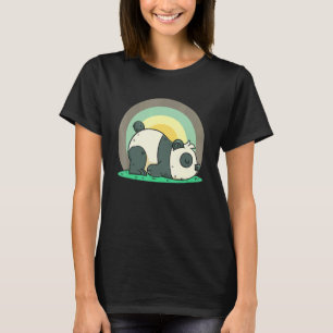 Camiseta Panda Panda Panda Bela Zoo Animais Selvagem Dormin